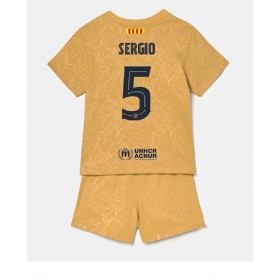 Baby Fußballbekleidung Barcelona Sergio Busquets #5 Auswärtstrikot 2022-23 Kurzarm (+ kurze hosen)